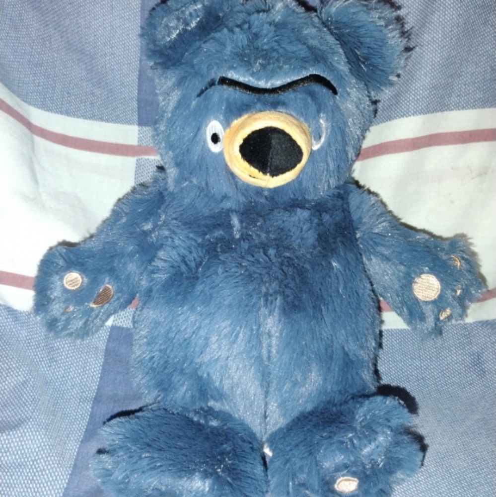 Merry Makers Blue Plush Bear Toy